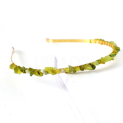 Natural Jade Hair Bands PW-WGC1C33-21-1
