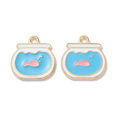 Alloy Enamel Pendants ENAM-O001-11C-G-1