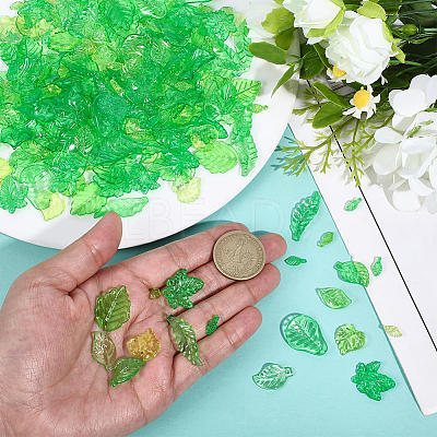 540Pcs 12 Styles Transparent Acrylic Pendants OACR-PA0001-50-1