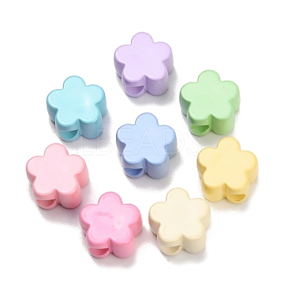 Opaque Acrylic Enamel European Beads AC-CBA917A-01B-1