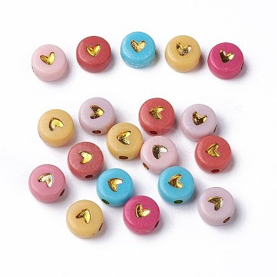 Opaque Acrylic Beads PACR-N006-50-A01-1