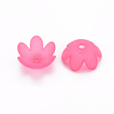 Frosted Acrylic Bead Caps MACR-S371-07A-1