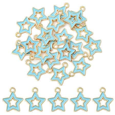 Alloy Enamel Pendants ENAM-YW0003-01E-1