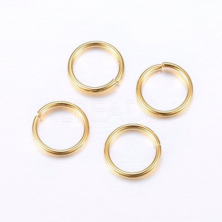 304 Stainless Steel Open Jump Rings STAS-O098-01G-12-1