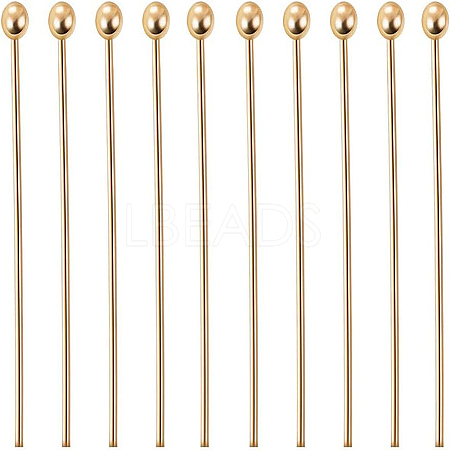 Brass Ball Head Pins KK-BC0003-99-0.6x20-1