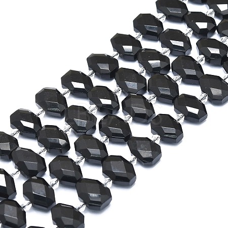 Natural Obsidian Beads Strands G-F715-027-1