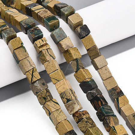 Natural Verdite Stone Beads Strands G-T140-47A-1