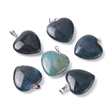 Natural Indian Agate Pendants G-G956-B49-FF-1