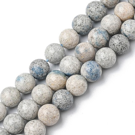 Natural K2 Stone/Raindrop Azurite Beads Strands G-C029-01B-1