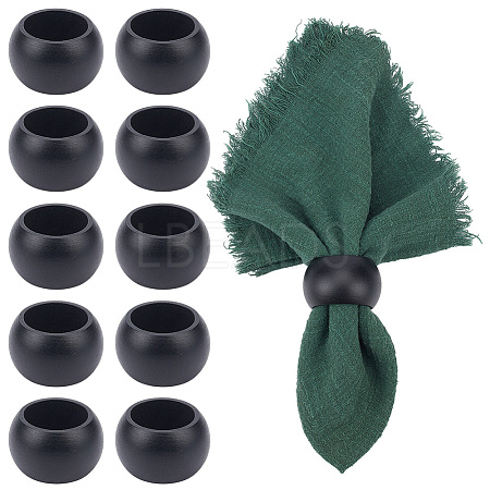 10Pcs Wood Napkin Rings DJEW-PH0001-89A-1