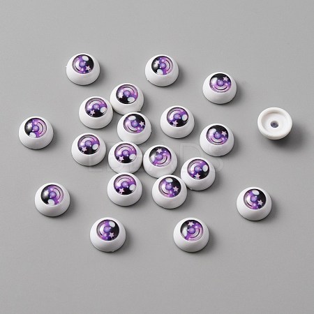 Star Acrylic Craft Eyes DOLL-WH0001-04A-03-1