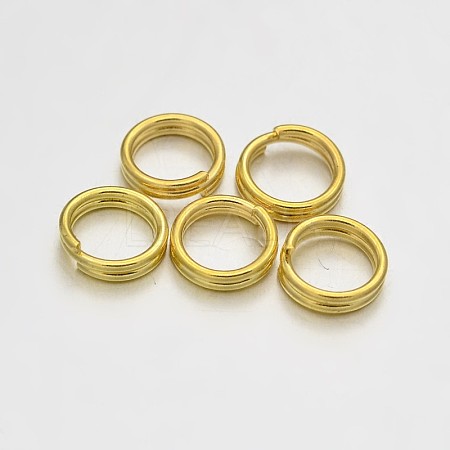 Brass Split Rings KK-E647-10G-6mm-1