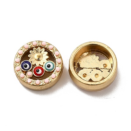 Alloy Enamel Beads PALLOY-F290-14G-1