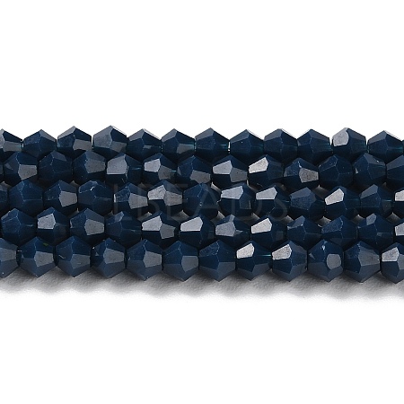 Opaque Solid Color Imitation Jade Glass Beads Strands GLAA-F029-P4mm-09-1