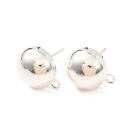 Brass Stud Earring Findings KK-G604-01S-05-1