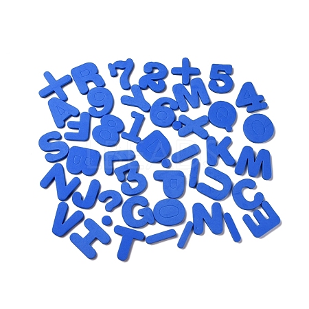 EVA Foam Alphabet and Numbers Fridge Magnetic Sticker AJEW-D0403-04A-1