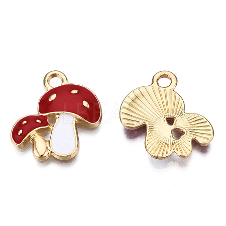 Autumn Theme Alloy Enamel Pendants ENAM-T009-46E-RS-1