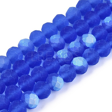 Transparent Glass Beads Strands EGLA-A044-T6mm-MB31-1