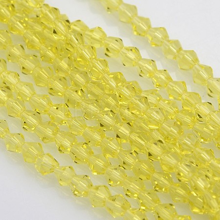 Bicone Glass Beads Strands X-EGLA-P016-4mm-11-1