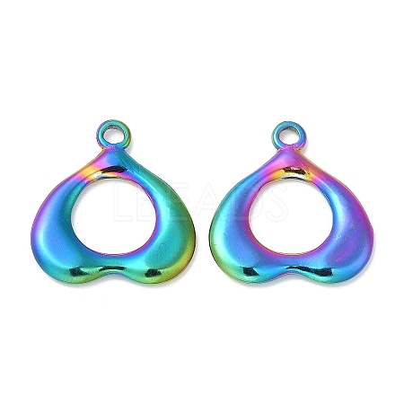 304 Stainless Steel Pendants STAS-Z041-33RC-1