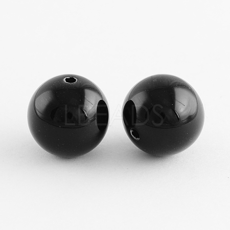 Chunky Bubblegum Round Acrylic Beads SACR-S044-20-1