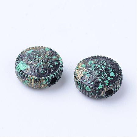 Antique Style Acrylic Beads OACR-S013-4580-1