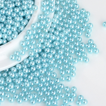 Imitation Pearl Acrylic Beads OACR-S011-10mm-Z19-1
