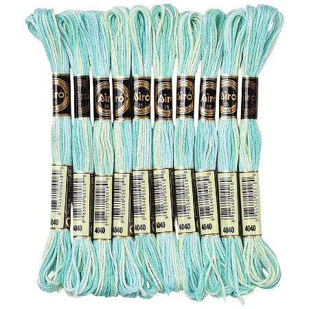 10 Skeins 6-Ply Polyester Embroidery Floss OCOR-CY0004-38E-1