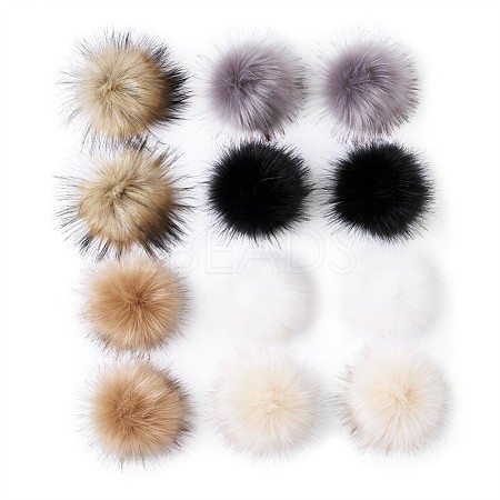 Fluffy Pom Pom Sewing Snap Button Accessories SNAP-TZ0002-B01-1
