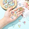 24Pcs 6 Colors Alloy Enamel Connector Charms FIND-YW0011-63-5