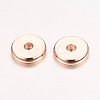 Real Rose Gold Plated Brass Spacer Beads KK-E702-21RG-NF-1