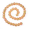 1 Strand Handmade Glod Sand Lampwork Beads Strands LAMP-TA0002-09D-2