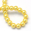Baking Paint Pearlized Glass Pearl Round Bead Strands HY-Q003-6mm-67-4