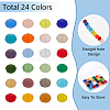 720Pcs 24 Colors Transparent Glass Beads EGLA-PH0001-38-4