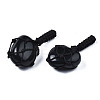 Natural Obsidian Pendants G-N0326-93B-2