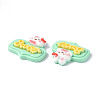 Opaque Resin Cabochons LS-CRES-P023-01G-3