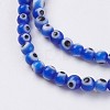Handmade Evil Eye Lampwork Beads Strands LAMP-J089-B02-3
