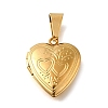 316 Stainless Steel Locket Pendants STAS-C123-02B-G-1