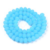 Imitation Jade Solid Color Glass Beads Strands EGLA-A034-J10mm-MD11-2