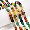 Natural Agate(Dyed) Beads Strands G-T138-221B-1