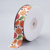 Single Face Printed Polyester Grosgrain Ribbons X-SRIB-N002-A04-2