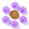Transparent Frosted Acrylic Bead Caps MACR-S371-04A-747-3