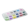 12 Colors Transparent Baking Paint Crackle Glass Beads CCG-FS0001-02B-6