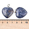 Natural Sodalite Pendants G-G956-B39-FF-6