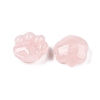Natural Rose Quartz Cat Paw Print Figurines DJEW-N003-03I-2