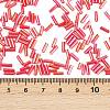 Transparent Colours Rainbow Glass Bugle Beads X-TSDB6MM165B-2