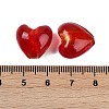 Handmade Silver Foil Lampwork Glass Beads LAMP-Q005-06D-2