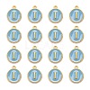 Golden Plated Alloy Enamel Charms ENAM-S118-04I-2