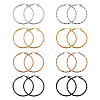 Titanium Steel Hoop Earrings STAS-TA0001-23C-1