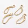Brass Earring Hooks X-KK-F714-06G-2